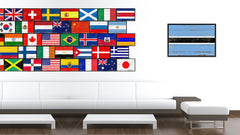 Botswana Country National Flag Vintage Canvas Print with Picture Frame Home Decor Wall Art Collection Gift Ideas