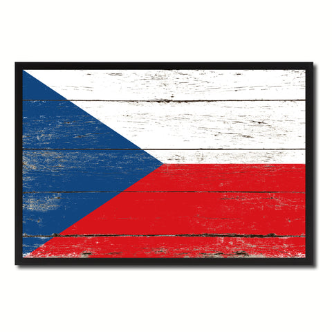 Czech Republic Country National Flag Vintage Canvas Print with Picture Frame Home Decor Wall Art Collection Gift Ideas