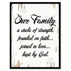 Our Family Kept By God Quote Saying Home Decor Wall Art Gift Ideas 111842