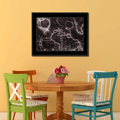 North East Canada & Greenland Vintage Vivid Sepia Map Canvas Print, Picture Frames Home Decor Wall Art Decoration Gifts