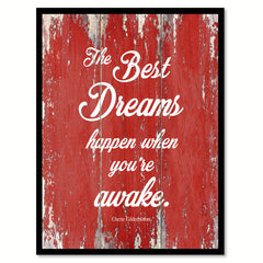 The Best Dreams Cherie Gilderbloom Motivation Quote Saying Gift Ideas Home Decor Wall Art