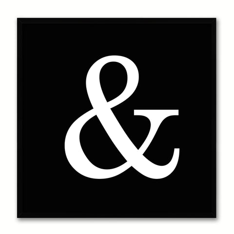 Ampersand Social Media Icon Canvas Print Picture Frame Wall Art Home Decor