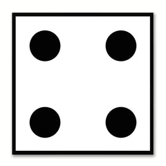 Dice Social Media Icon Canvas Print Picture Frame Wall Art Home Decor