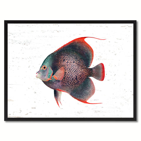 Yellow Tropical Fish Painting Reproduction Gifts Home Decor Wall Art Canvas Prints Picture Frames