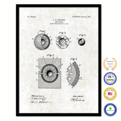 1905 Golf Ball Old Patent Art Print on Canvas Custom Framed Vintage Home Decor Wall Decoration Great for Gifts