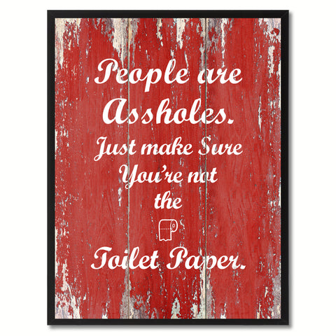 People are Adult Quote Saying Gift Ideas Home Décor Wall Art