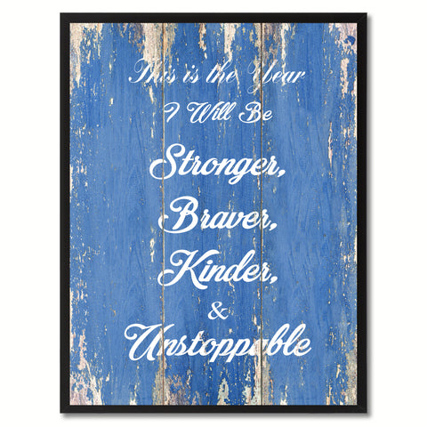 This is the Year Motivation Quote Saying Gift Ideas Home Décor Wall Art