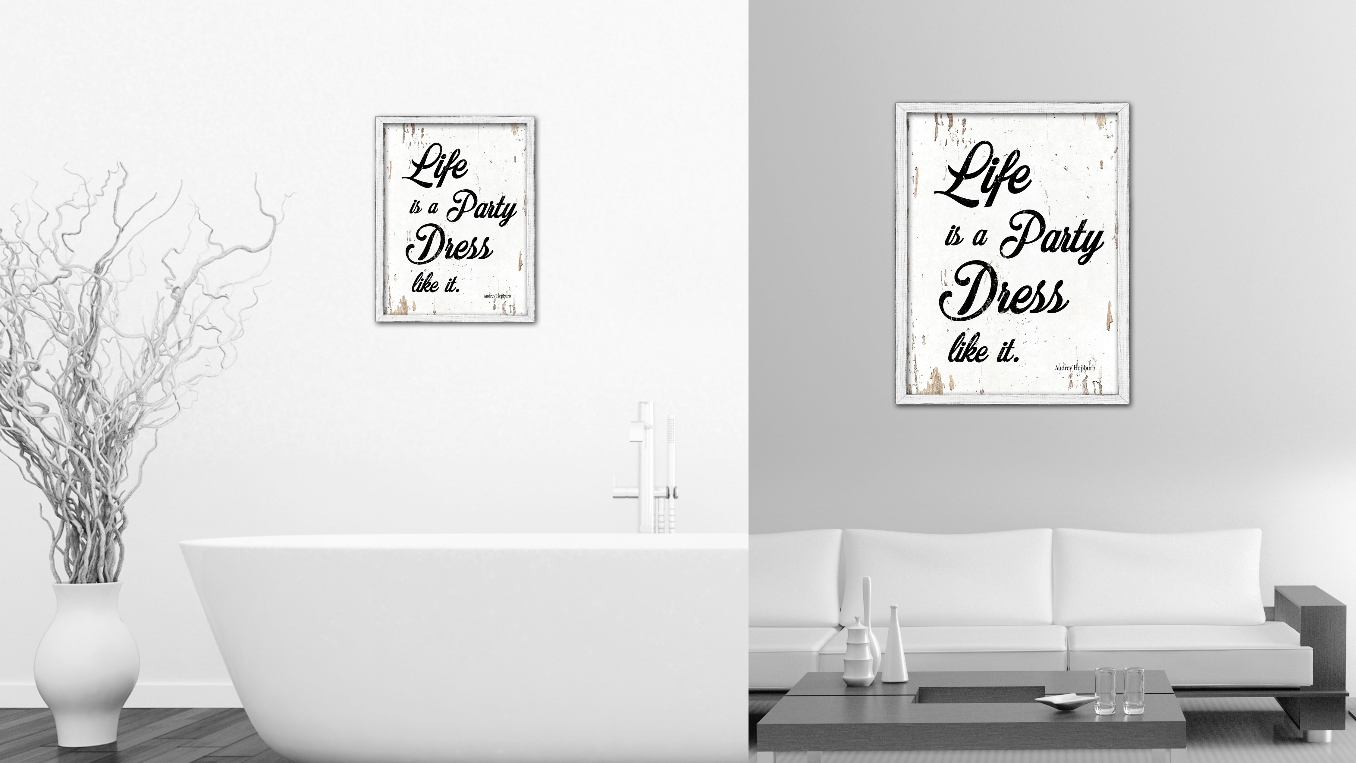life is a party dress like it quote Life is a Party Dress Like It Quote Lady in Sexy Dress Glam Fashion Wall Art Canvas Print Girl Room Women Bedroom Living Room Ready to Hang
