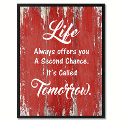 Life Always Offers you Motivation Quote Saying Gift Ideas Home Décor Wall Art