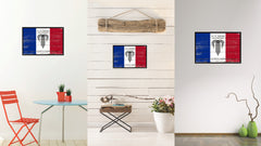 Kansas City Missouri State Flag Vintage Canvas Print with Black Picture Frame Home Decor Wall Art Collectible Decoration Artwork Gifts