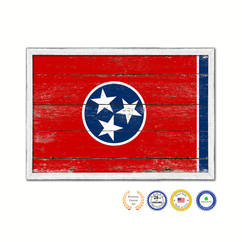 Tennessee State Flag Gifts Home Decor Wall Art Canvas Print Picture Frames