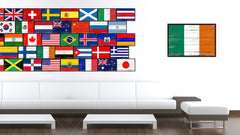 Ireland Country National Flag Vintage Canvas Print with Picture Frame Home Decor Wall Art Collection Gift Ideas