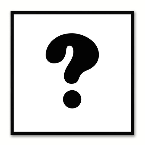 Question Social Media Icon Canvas Print Picture Frame Wall Art Home Decor