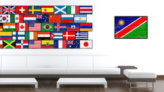 Namibia Country National Flag Vintage Canvas Print with Picture Frame Home Decor Wall Art Collection Gift Ideas