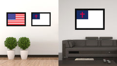 Kayso Christian Religious Flag Canvas Print Black Picture Frame Gifts Home Decor Wall Art