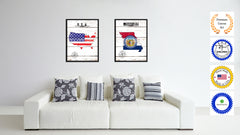 Missouri State Flag Gifts Home Decor Wall Art Canvas Print Picture Frames
