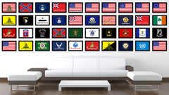 Army of Tennessee Military Flag Canvas Print Black Picture Frame Gifts Home Decor Wall Art