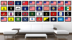 Make America Great Again USA Flag Canvas Print Black Picture Frame Gifts Home Decor Wall Art