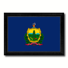 Washington State Flag Canvas Print with Custom Black Picture Frame Home Decor Wall Art Decoration Gifts