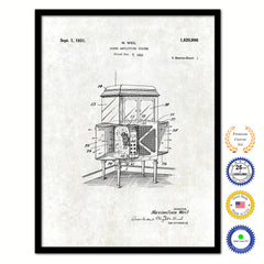 1931 Sound Amplifying System Old Patent Art Print on Canvas Custom Framed Vintage Home Decor Wall Decoration Great for Gifts