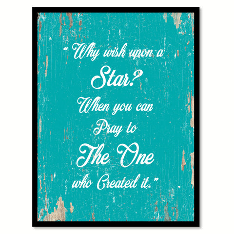 Why Wish Upon A Star Quote Saying Gift Ideas Home Decor Wall Art 111631