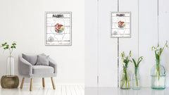 Illinois Flag Gifts Home Decor Wall Art Canvas Print with Custom Picture Frame