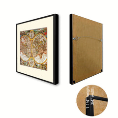 Macro Closeup Vintage Antique Map Wall Art Home Decor Gift Ideas Canvas Print Custom Picture Frame