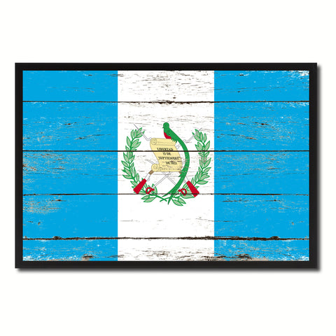 Guatemala Country National Flag Vintage Canvas Print with Picture Frame Home Decor Wall Art Collection Gift Ideas