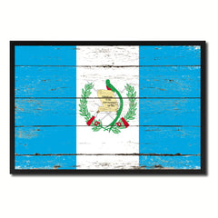 Guatemala Country National Flag Vintage Canvas Print with Picture Frame Home Decor Wall Art Collection Gift Ideas