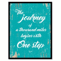 The Journey Of A Thousand Miles Lao Tzu Quote Saying Home Decor Wall Art Gift Ideas 111879
