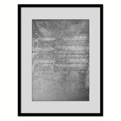 Constitution We The People Canvas Print Home Decor Wall Art, Black Framed