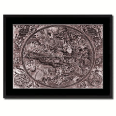 Christian Celestial Hemisphere Vintage Vivid Sepia Map Canvas Print, Picture Frames Home Decor Wall Art Decoration Gifts