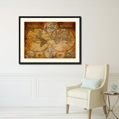 Johann Baptist Homann Vintage Antique Map Wall Art Home Decor Gift Ideas Canvas Print Custom Picture Frame