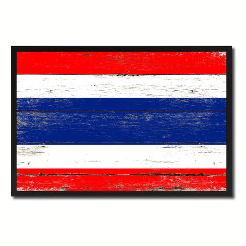 Thailand Country National Flag Vintage Canvas Print with Picture Frame Home Decor Wall Art Collection Gift Ideas