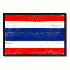 Thailand Country National Flag Vintage Canvas Print with Picture Frame Home Decor Wall Art Collection Gift Ideas