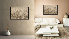 Golden rye paddy ready for harvest Sepia Landscape decor, National Park, Sightseeing, Attractions, Black Frame
