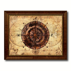 Compass Vintage Nautical Map Home Decor Wall Art Livingroom Decoration