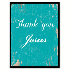 Thank You Jesus Quote Saying Gift Ideas Home Decor Wall Art 111603