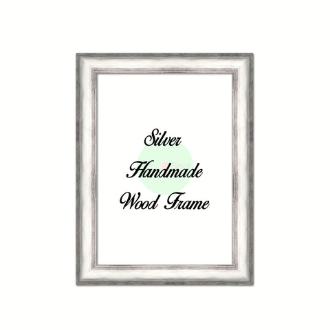 Silver Wood Frame Signature Framed Perfect Modern Comtemporary Photo Art Gallery Poster Photograph Wall Decor