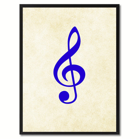 Quaver Music White Canvas Print Pictures Frames Office Home Décor Wall Art Gifts
