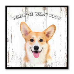 Pembroke Welsh Corgi Dog Canvas Print Picture Frame Gift Home Decor Wall Art Decoration