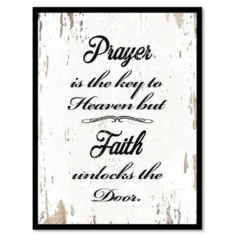 Prayer Is The Key To Heaven Quote Saying Gift Ideas Home Decor Wall Art 111582