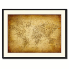 Ancient World Vintage Antique Map Wall Art Home Decor Gift Ideas Canvas Print Custom Picture Frame
