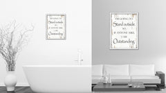 I'm Going To Stand Outside So If Anyone Asks I Am Outstanding Vintage Saying Gifts Home Decor Wall Art Canvas Print with Custom Picture Frame