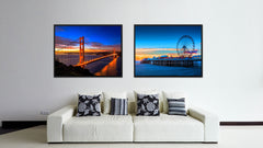 Golden Gate Bridge California Landscape Photo Canvas Print Pictures Frames Home Décor Wall Art Gifts