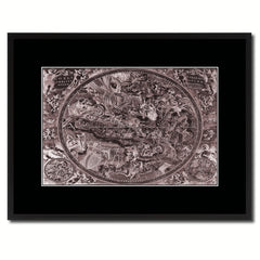 Christian Celestial Hemisphere Vintage Vivid Sepia Map Canvas Print, Picture Frames Home Decor Wall Art Decoration Gifts