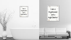 I Am A Daydreamer & A Night Thinker Vintage Saying Gifts Home Decor Wall Art Canvas Print with Custom Picture Frame