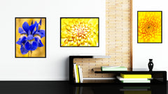 Yellow Chrysanthemum Flower Framed Canvas Print Home Décor Wall Art