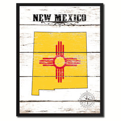 New Mexico State Flag Gifts Home Decor Wall Art Canvas Print Picture Frames