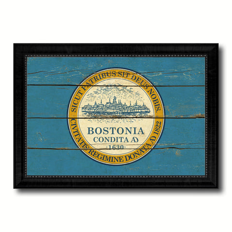 Amsterdam City Netherlands Country Flag Canvas Print Black Picture Frame